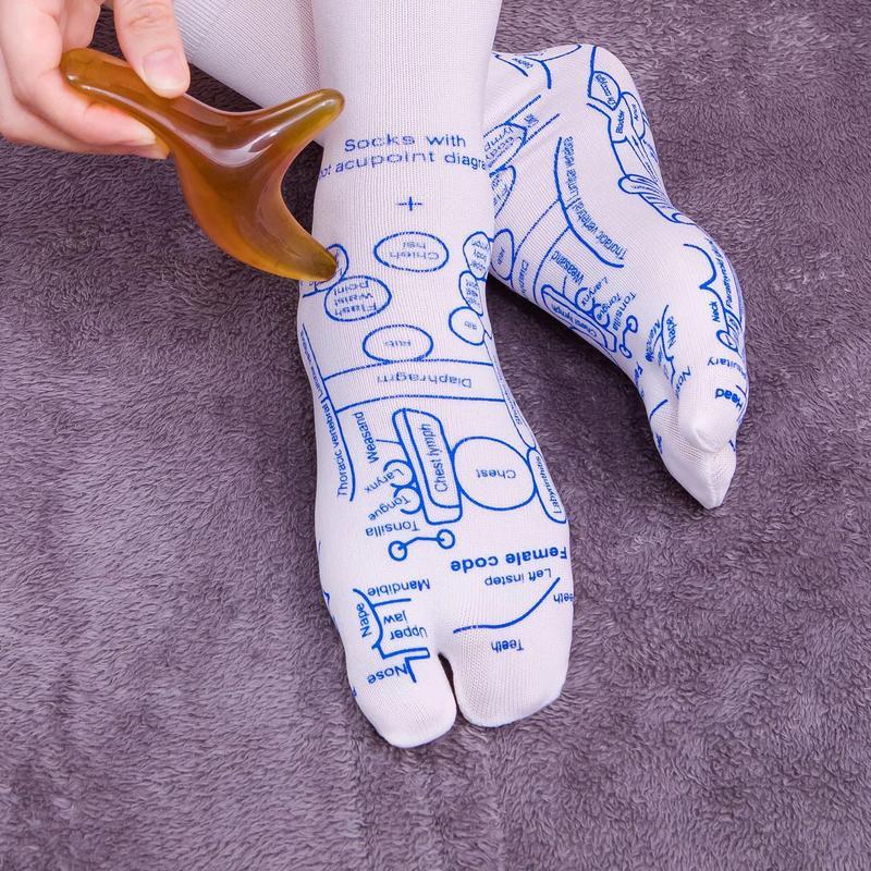 Reflexology Socks Set, with Trigger Point Massage Tool,Acupoint Socks Set, Acupressure Reflexology Foot Massage Socks,Foot Pain Relief Remedy for Foot Massage