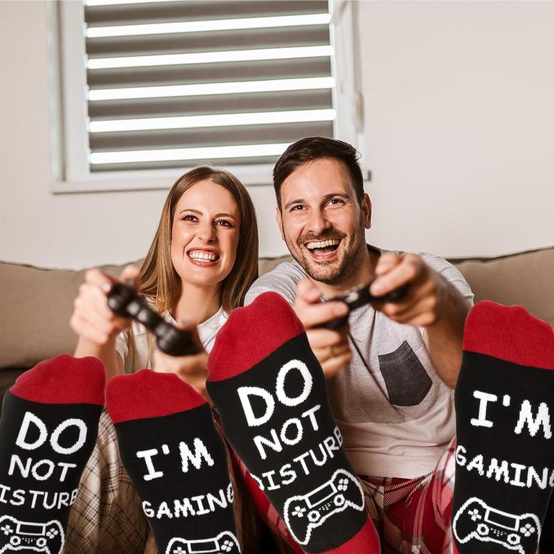 Do Not Disturb I'm Gaming Socks, Gifts for Teen Boys, Christmas Gifts Ideas for Men,Dad,Son,Gamer Funny Game Socks