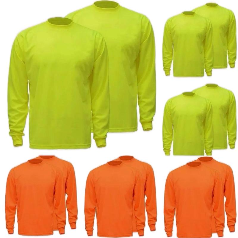 Safety Long Sleeve polyester Shirts for Men Construction Work Workwear 1 pc