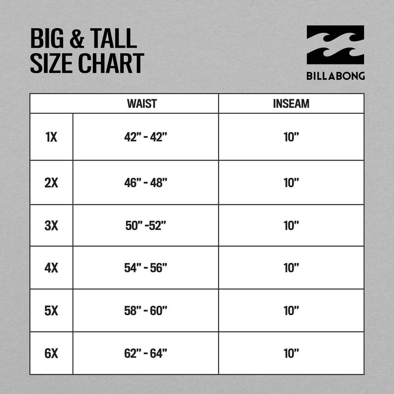 Billabong Big and Tall Shorts for Men – Casual Lounge Cotton Stretch Shorts, Loose Fit Baggy Oversized Shorts