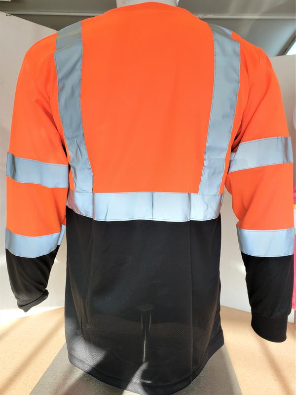 FX Class 3 High Visibilty Orange long sleeve safety shirt