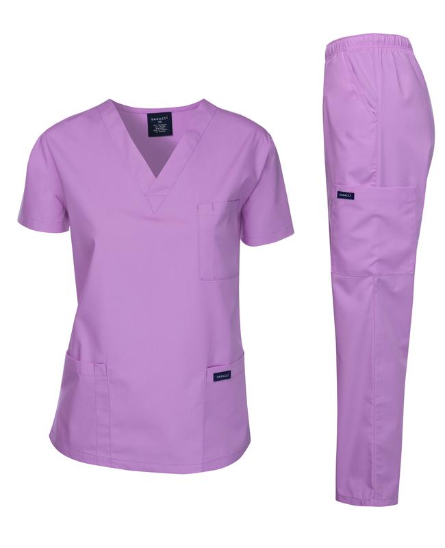 Daggaci UNISEX MEDICAL UNIFORM SET (LAVENDER)