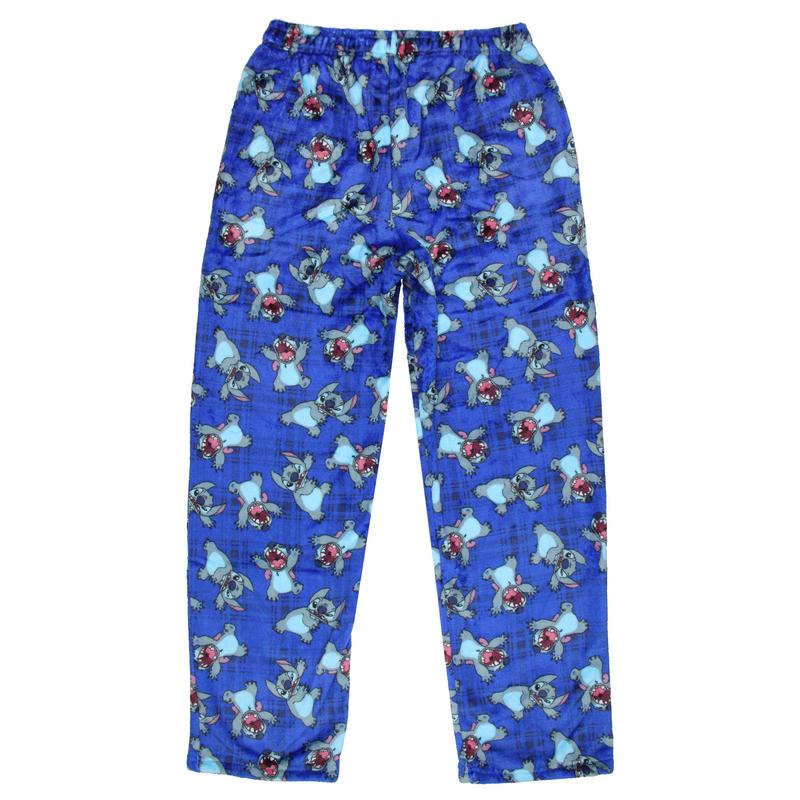 Disney Pajamas Stitch Scaring Poses Pajama Pants for Men – Cozy Plush Fleece All-Over Print Lounge Pants