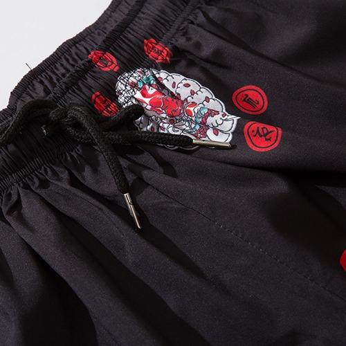 Niepce Red Devil Japanese Streetwear Lightweight Harem Pants