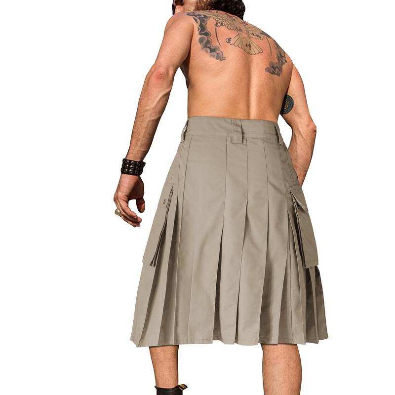 TRGPSG Kilt for Men, Waterproof Utility Kilt, Pleated Hyghland Kilt, 25