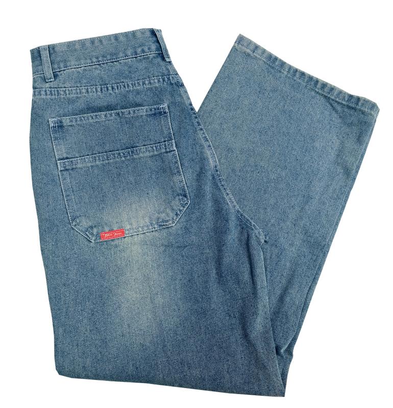 Embroidered hip-hop JNCO jeans street style men's and women's retro high-quality heavy denim straight slightly wide Vintage Embroidery