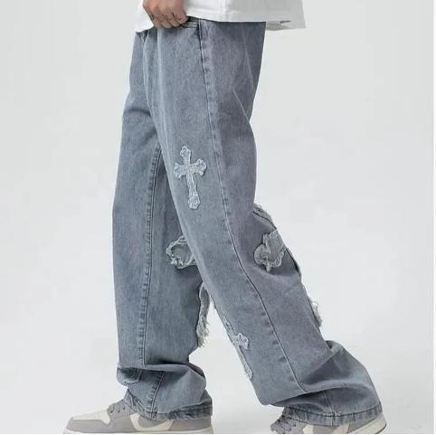 Cross Patch Men’s Streetwear Baggy Jeans