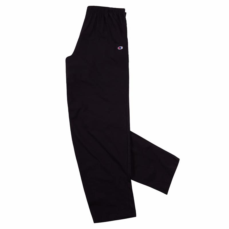 Champion Mens Big and Tall Open Bottom Lounge Pants, Lightweight Jersey Sweatpants