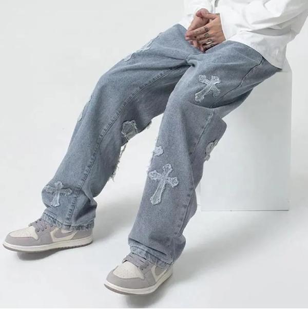 Cross Patch Men’s Streetwear Baggy Jeans