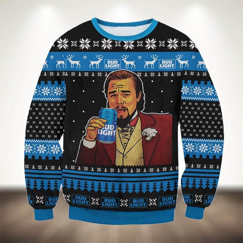 Bud Light Beer Meme Christmas Ugly Sweater