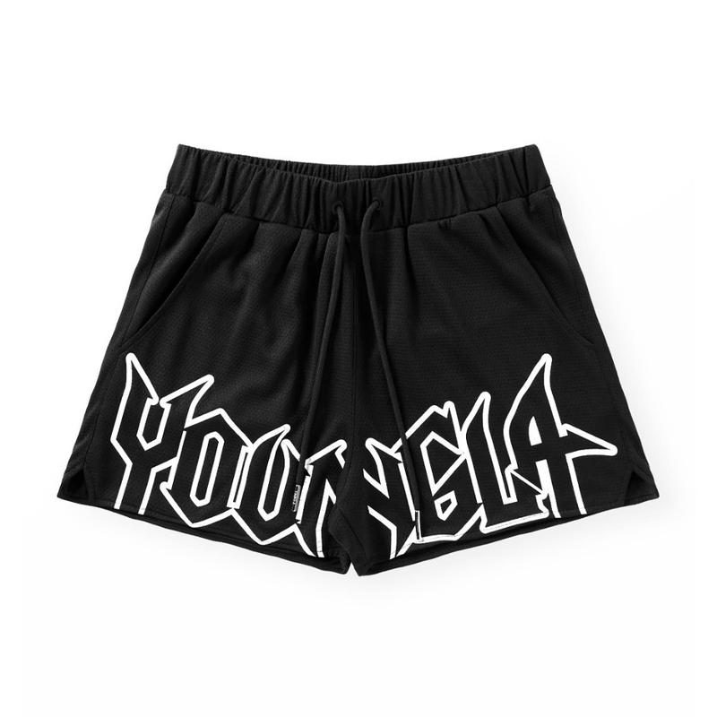 YOUNGLA shorts Summer New sports Fitness Breathable basketball training shorts Casual beach pants gym  shorts