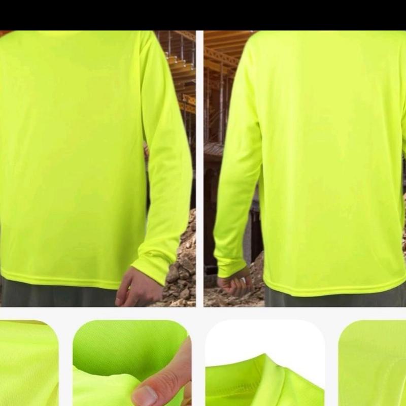 Safety Long Sleeve polyester Shirts for Men Construction Work Workwear 1 pc