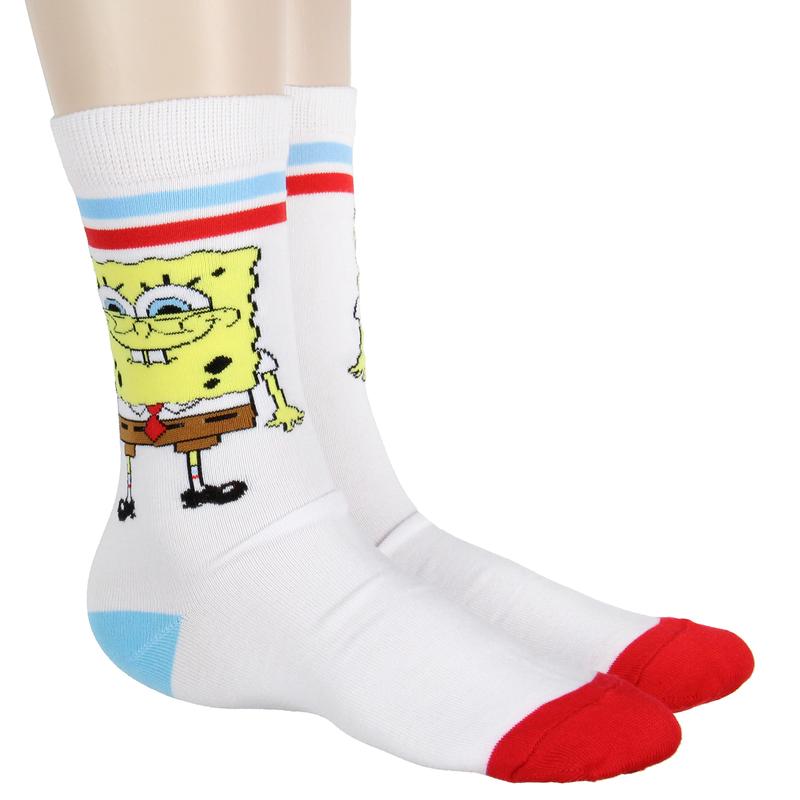 Nickelodeon Socks Spongebob SquarePants Socks Men's Socks Bikini Bottom Bunch 5-Pair Adult Crew Socks