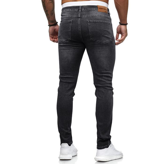 TUREFACE Mens Jeans Skinny Stretch Denim Pants Tapered Jeans Pants, Womens Jeans Skinny Stretch Denim Pants Tapered Jeans Pants