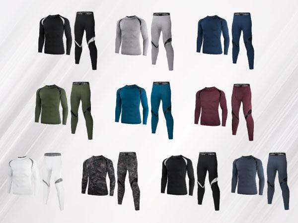 Muezna Men's Thermal Top and Bottom Set Underwear Long Johns Base Layer with Soft Fleece Lined Fabric Menswear