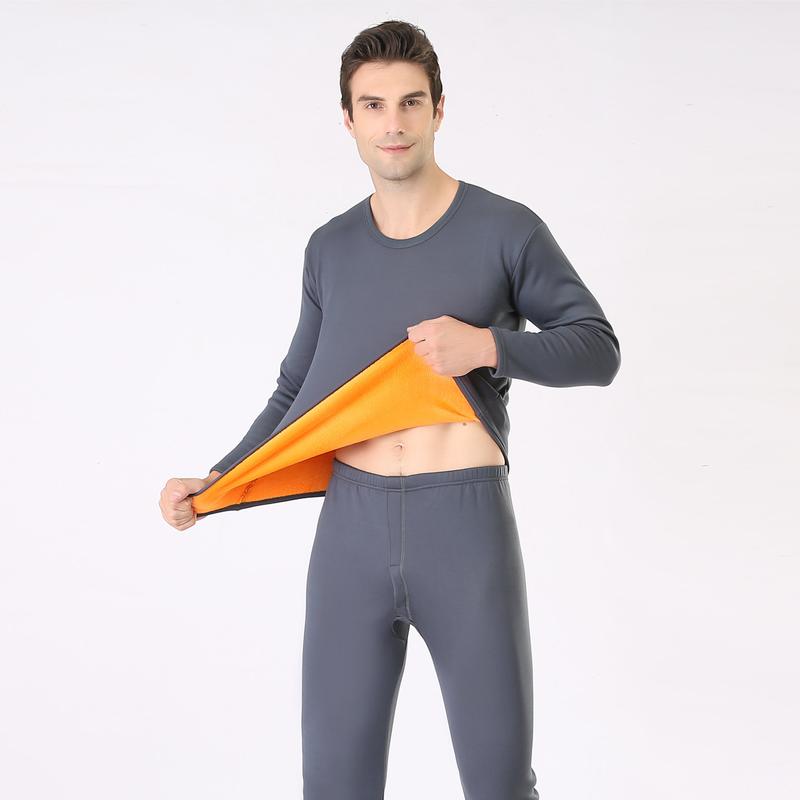 Men's Thermal Underwear Set Winter Base Top & Bottom Layer Long Johns for Men Large Size Warm High Quality Soft Elastic Suits