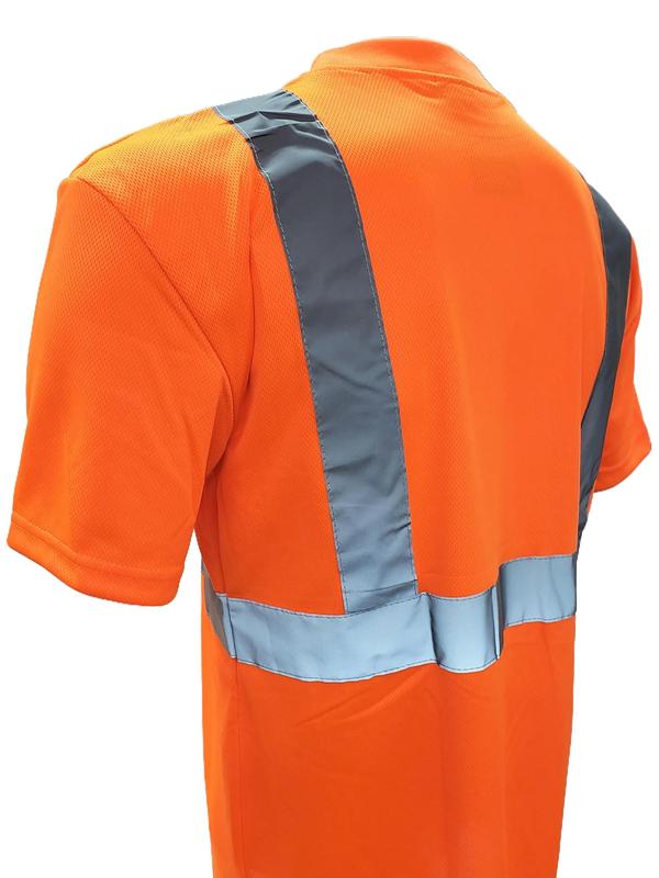 FX Class 3 High Visibilty Orange Short sleeve safety shirt