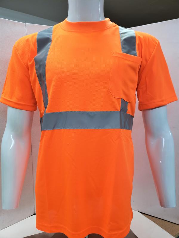 FX Class 3 High Visibilty Orange Short sleeve safety shirt