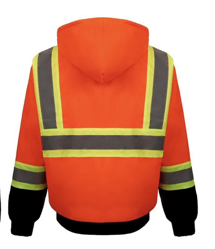 High-Visibility Waterproof Workwear Jackets with Fleece Lining for Ultimate Safety and Warmth Menswear Clothing Reflective Uniforms Pockets safety jacket halloween costumes highlighted  work pants mc j long sleeve