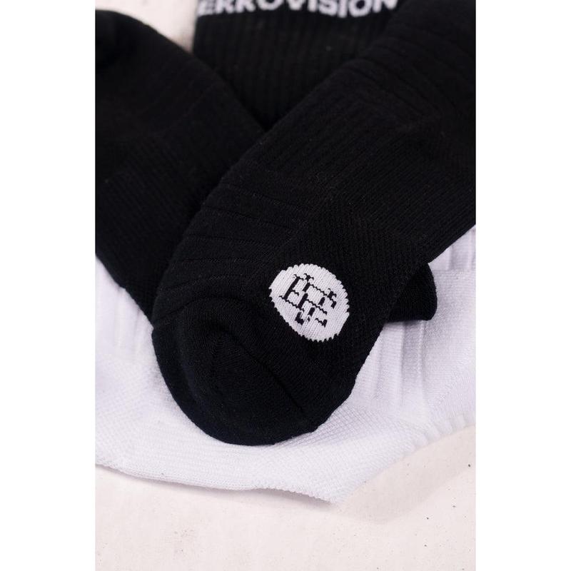 EKKO Socks Unisex Cotton x Spandex Black and White