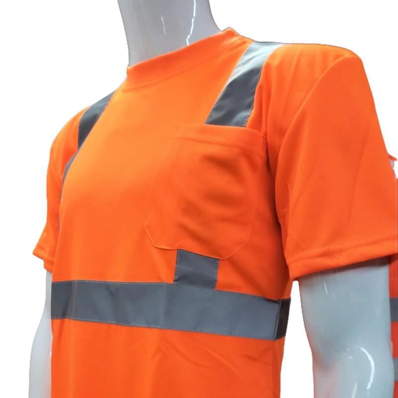 FX Class 3 High Visibilty Orange Short sleeve safety shirt