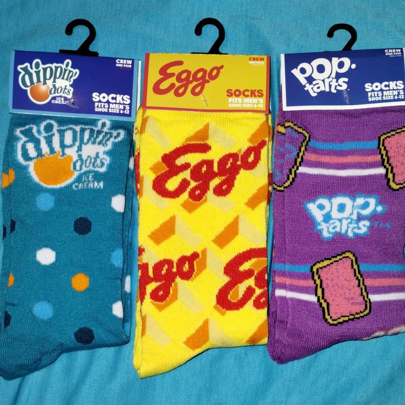 Odd Socks More Snacks Mens Crew Socks size 6-12