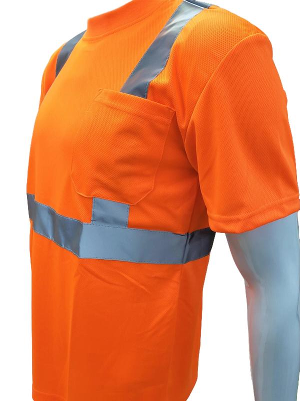 FX Class 3 High Visibilty Orange Short sleeve safety shirt