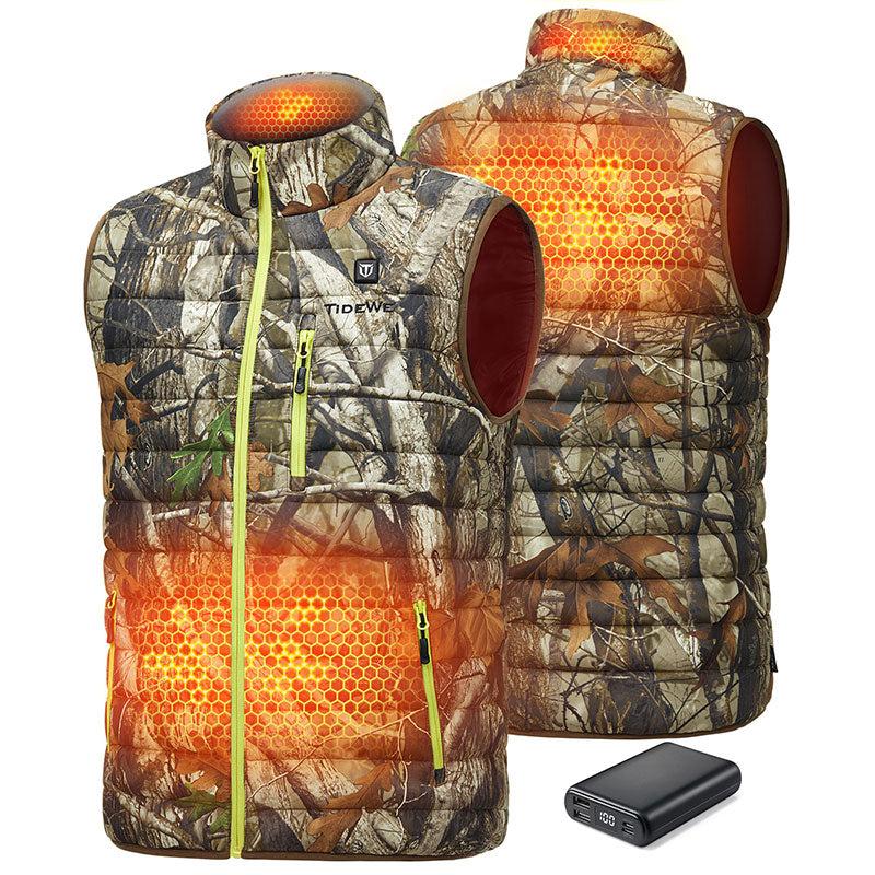 TideWe Men’s Heated Vest with Battery Pack, Lightweight and Washable Vest