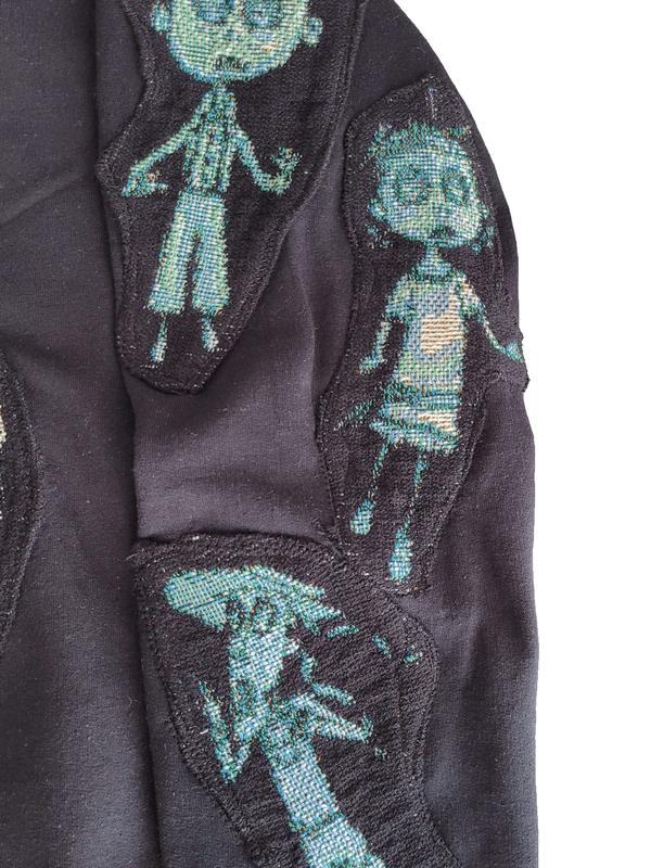 Coraline Tapestry Hoodie Patch Handmade Lagarme, wybie hoodie, coraline Comfy Menswear Sweaters Tops