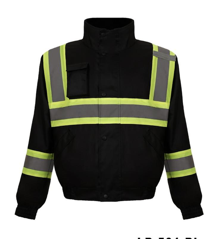 High-Visibility Waterproof Workwear Jackets with Fleece Lining for Ultimate Safety and Warmth Menswear Clothing Reflective Uniforms Pockets safety jacket halloween costumes highlighted  work pants mc j long sleeve