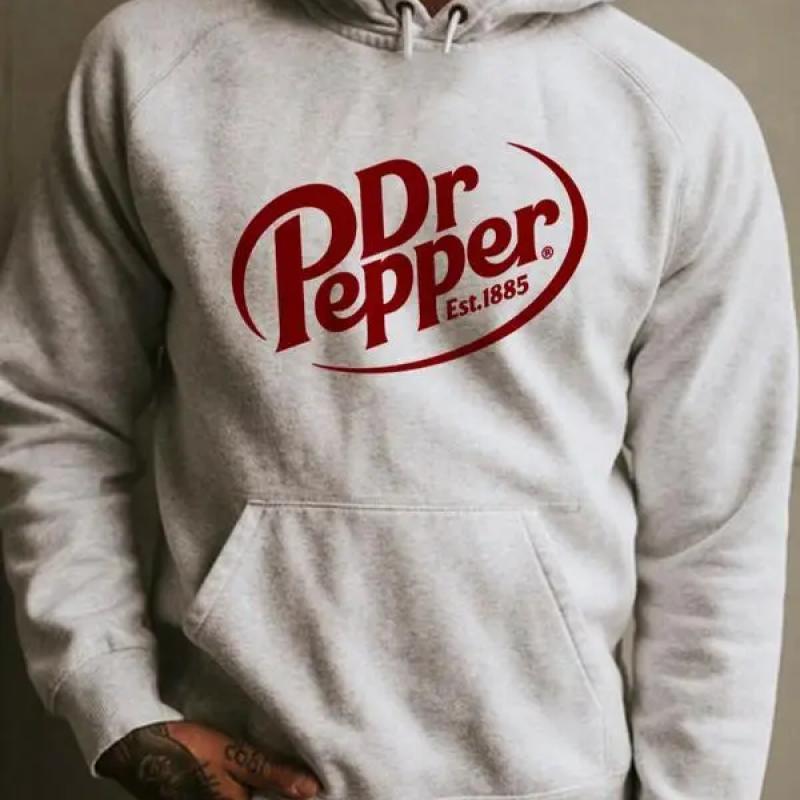 Dr Pepper 1885 Unisex Hoodie , DrPepper Hoodie,Dr Pepper , Dr PepperLover Gift, casual long sleeve Sweater, Dr Pepper Maroon Shirt,collar fabric crew neck