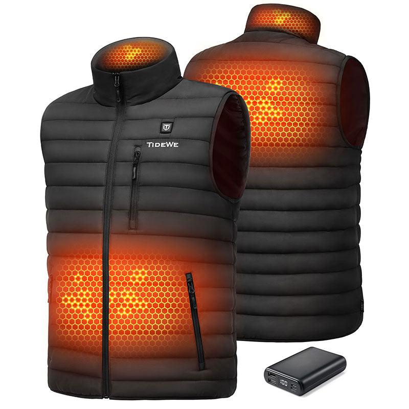 TideWe Men’s Heated Vest with Battery Pack, Lightweight and Washable Vest