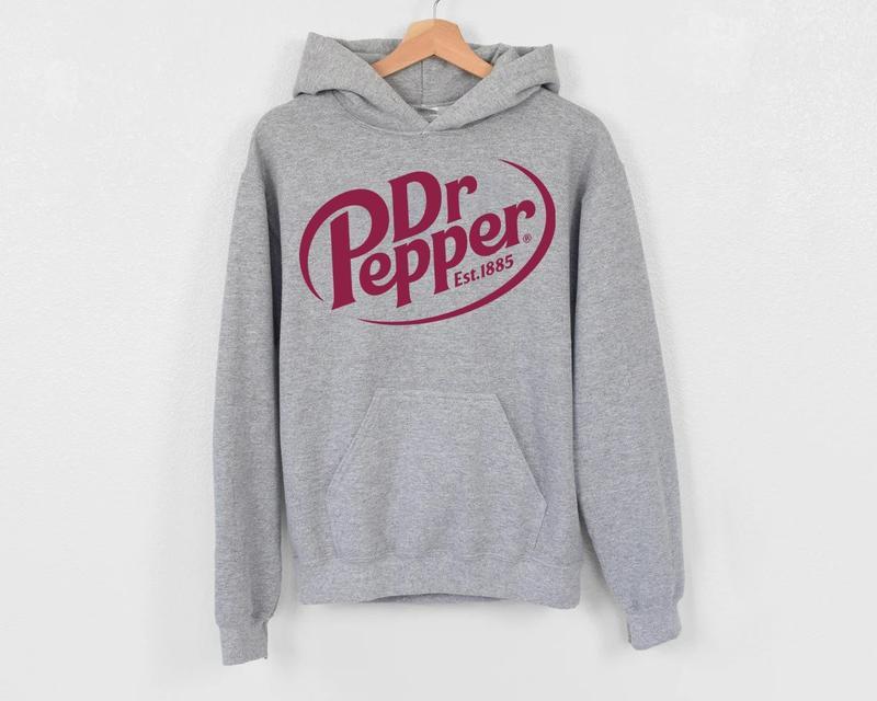 Dr Pepper 1885 Unisex Hoodie , DrPepper Hoodie,Dr Pepper , Dr PepperLover Gift, casual long sleeve Sweater, Dr Pepper Maroon Shirt,collar fabric crew neck