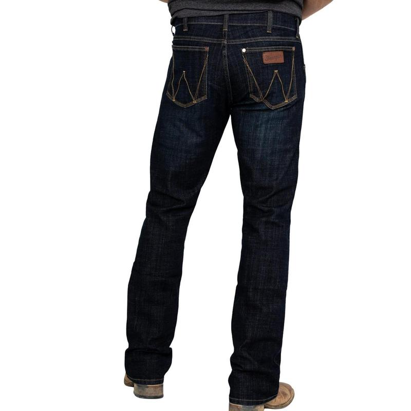 Wrangler Men's Retro Dax Dark Stretch Slim Bootcut Jeans - 1077Mwzdx