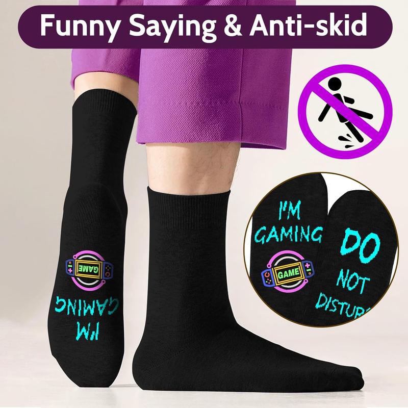 Gamer Gifts Funny Socks for Men,Do Not Disturb I'm Gaming Socks,Christmas gifts for Teen Boys,Husband,Boyfriend