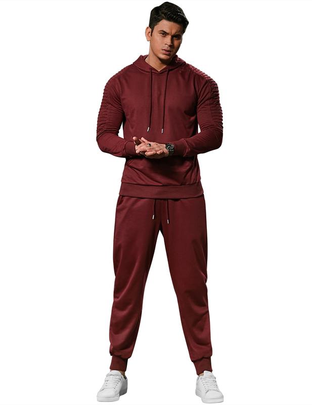 COOFANDY Men's Tracksuit 2 Piece Hoodie Sweatsuit Sets Casual Jogging Athletic Suits  Menswear Soft