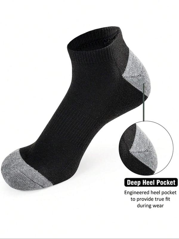 Patchwork Ankle Socks for Men & Women, Casual Comfy Breathable Low Cut Socks for Daily Wear, Multipack Knit Socks for Spring & Fall