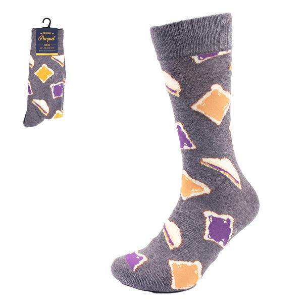 Men's Socks - Jam and Bread Novelty Socks