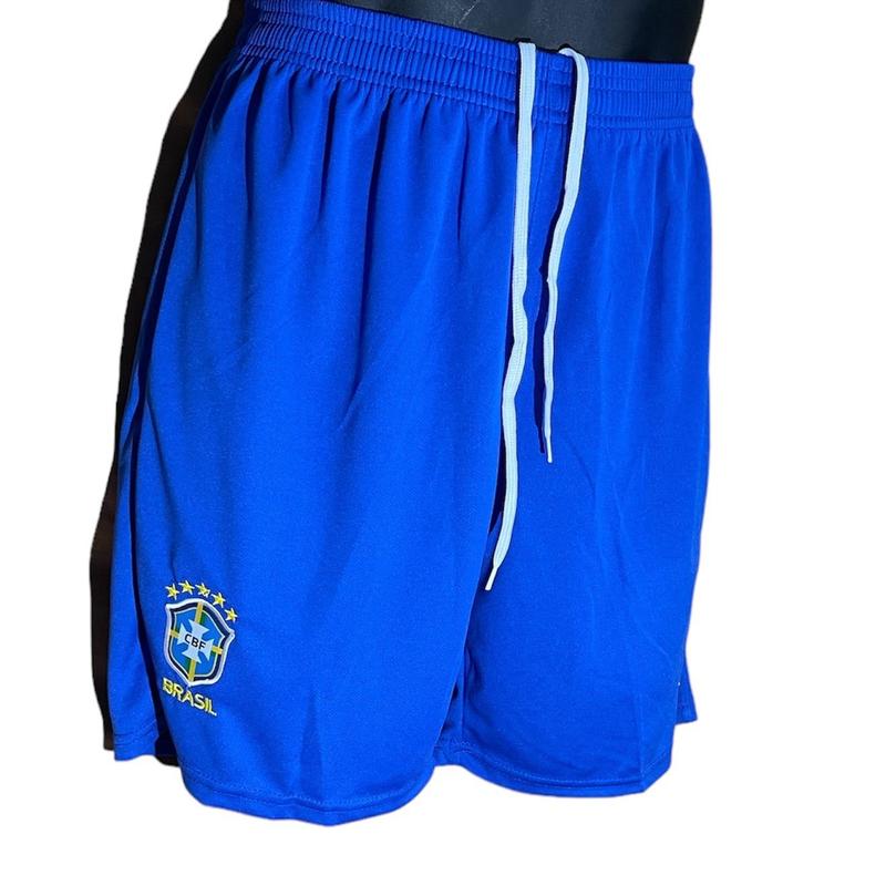 Brasil #7 Mens Drawstring Shorts with Elastic Waist Band Royal Blue