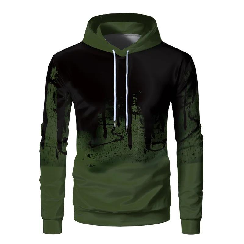 Autumn Winter Trending Tracksuits Men Camouflage Hoodie + Pant 2 Piece Set Sports Wear 3d Ink Jogging Suits Clothing Menswear