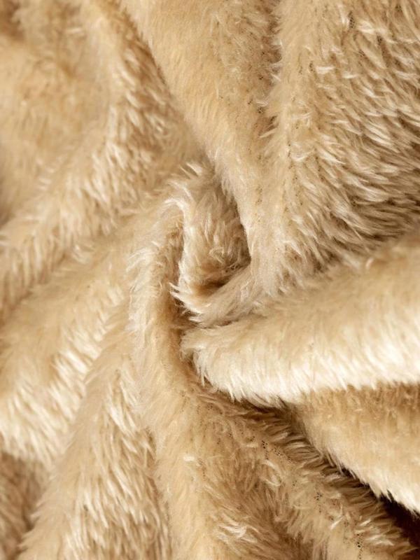 Men's Solid Color Fleece Lined Jacket, Regular Fit Casual Long Sleeve Zip Up Outerwear for Fall & Winter, Men's Clothes for Daily Wear