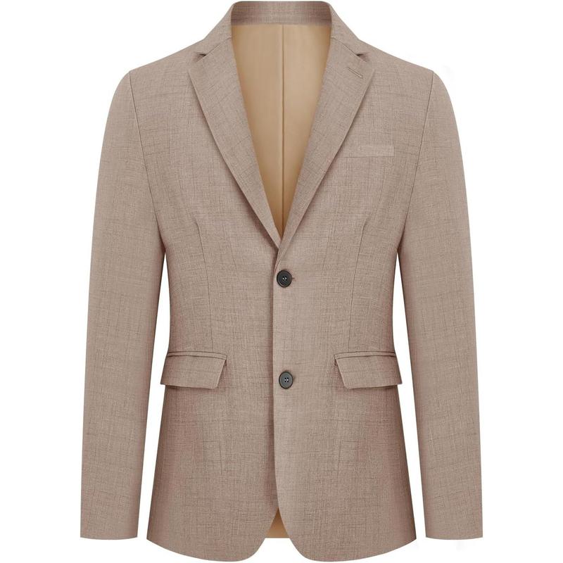 Runcati Mens Casual Blazer Suit Jacket Lightweight Two Button Business Regular Fit Sport Coat