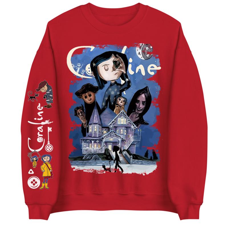 Vintage Movie Hoodie, Halloween Hoodie, Coraline Best For Coraline Movie Sweatshirt