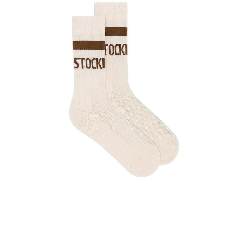 BIRKENSTOCK Cotton Crew Socks in Eggshell