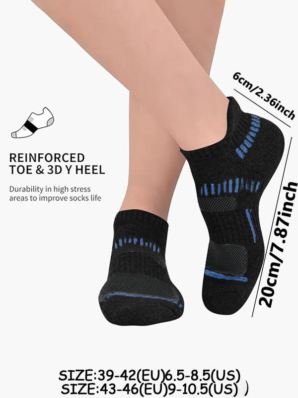 Men's 12 Pairs Graphic Print Ankle Socks, Moisture Wicking Athletic Socks, Soft Comfy Breathable  Socks for Men