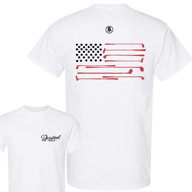 Barstool's Golfing Flag Vintage Men Tshirt - For Men - For Women