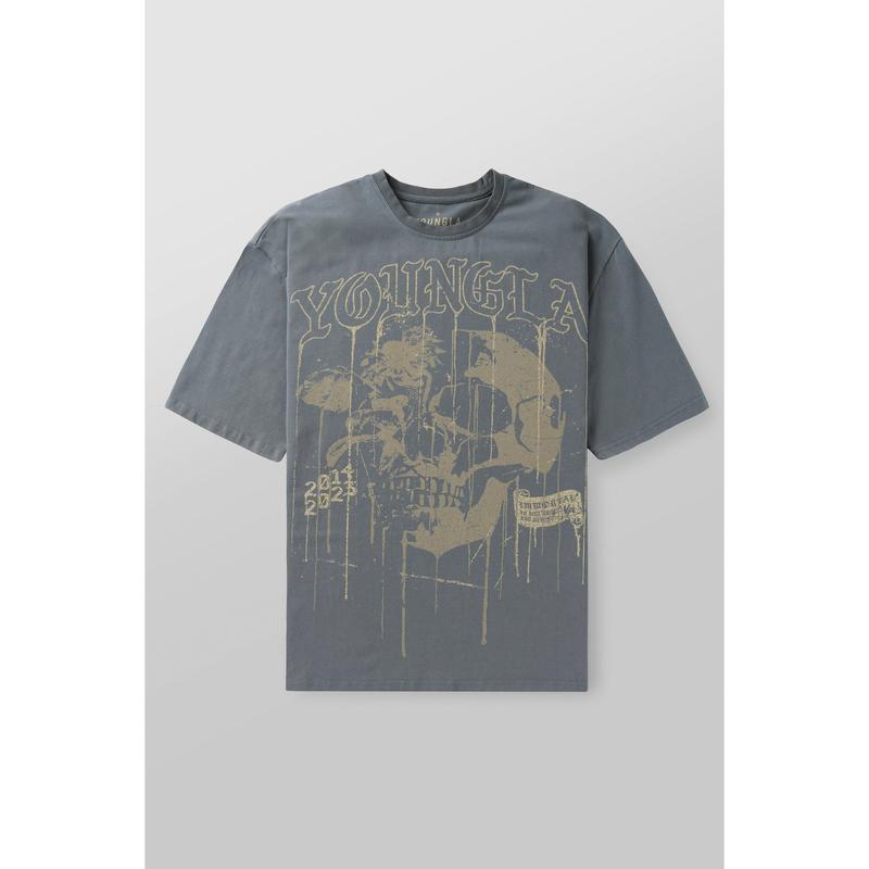 4116 - Floral Skull Tees