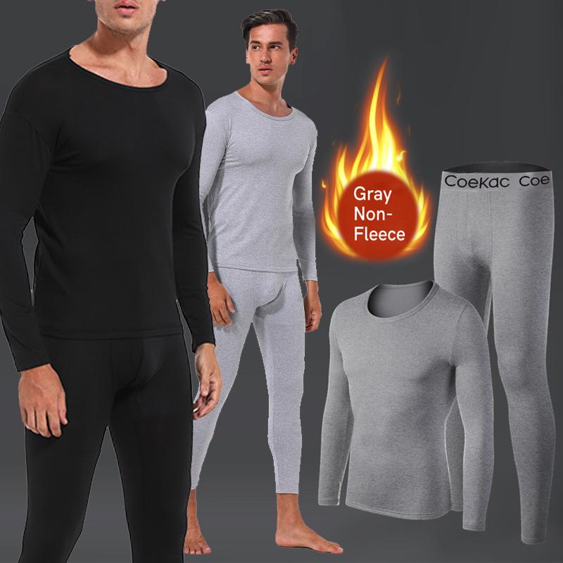 Thermal Underwear for Men Long Johns with Fleece Lined Sport Base layer in Cold Weather Winter