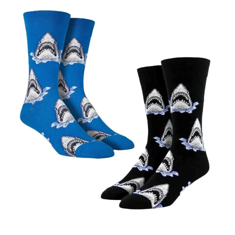 Shark Head Socks from the Sock Panda (Adult Large - Men's Shoe Sizes 8-12)