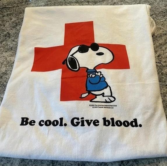 Joe Cool Snoopy T-Shirt Be Cool & Support American Red Cross with Blood Donation , T-Shirt For Unisex , Gift For Men , Gift For Women Menswear Top